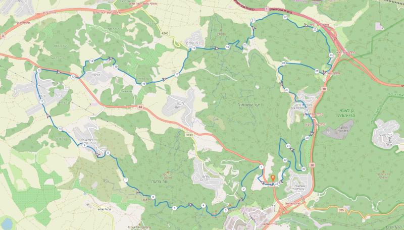 Неве Шалом-Кфар Урия-Арель 22.04.2022 пятница 7:30 60220-0