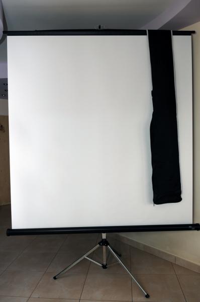 Проэктор Canon и переносной экран Draper 46997-3